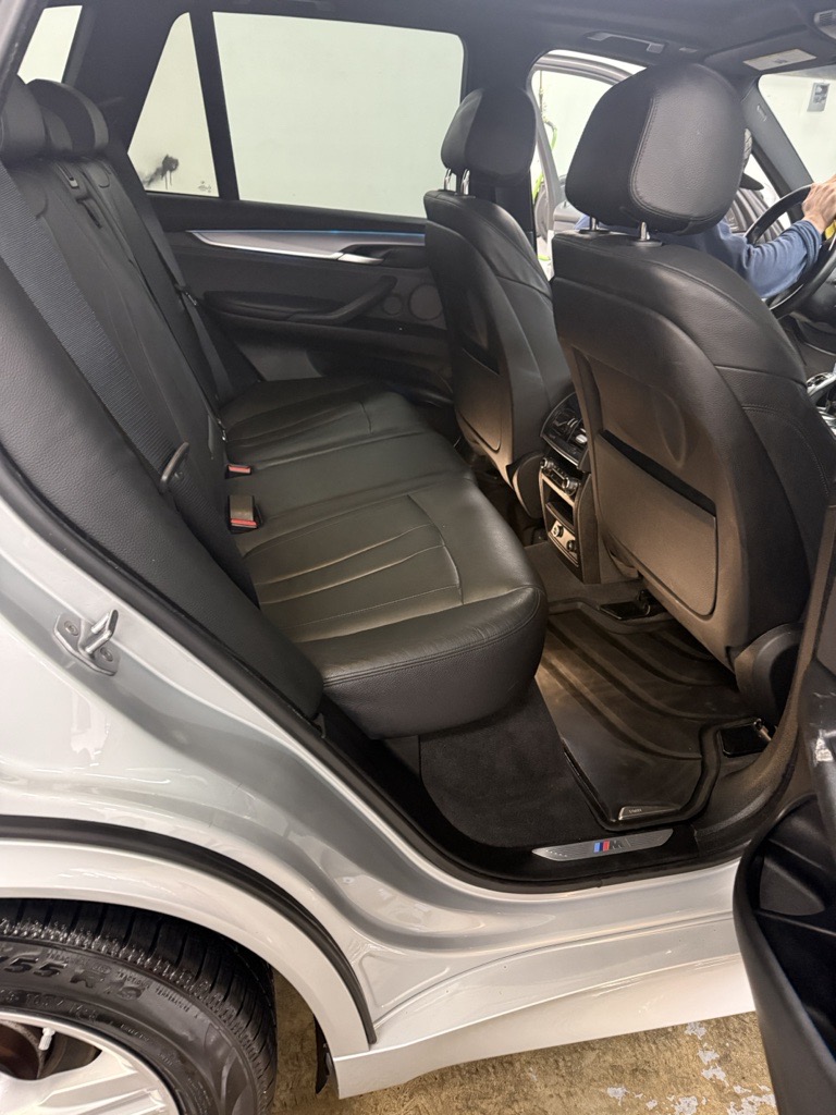 BMW X5 leather interior detailed